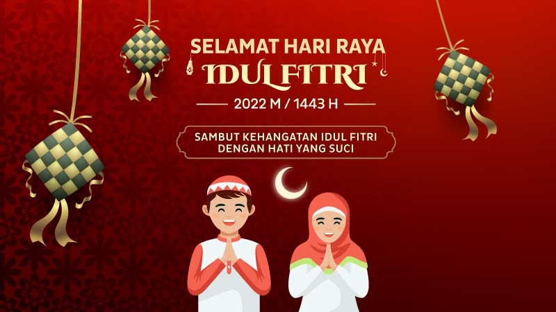 Design Ucapan Selamat Idul Fitri 1443 H / 2022 M